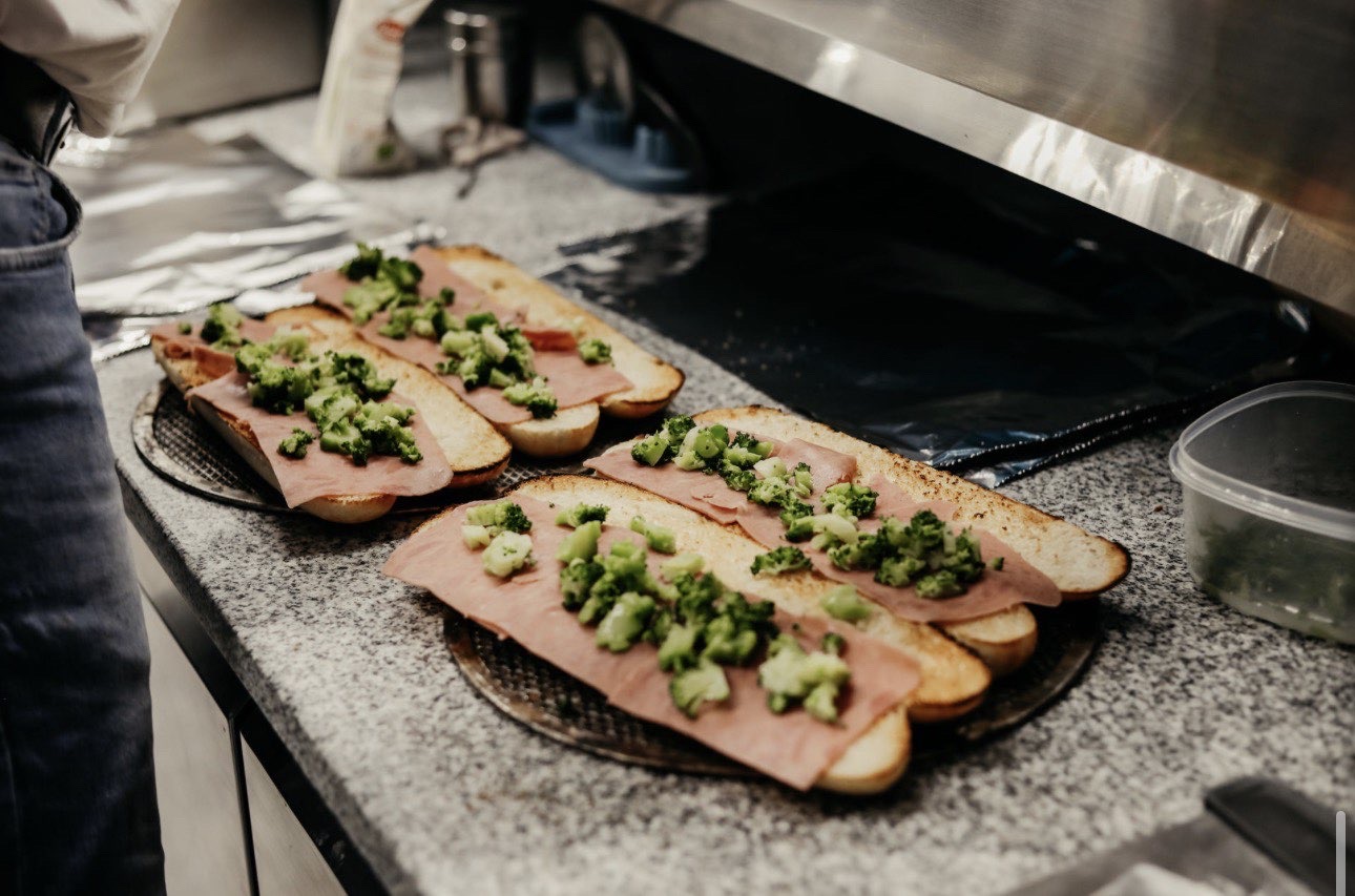 Baguettes mit Schinken & Brokkoli